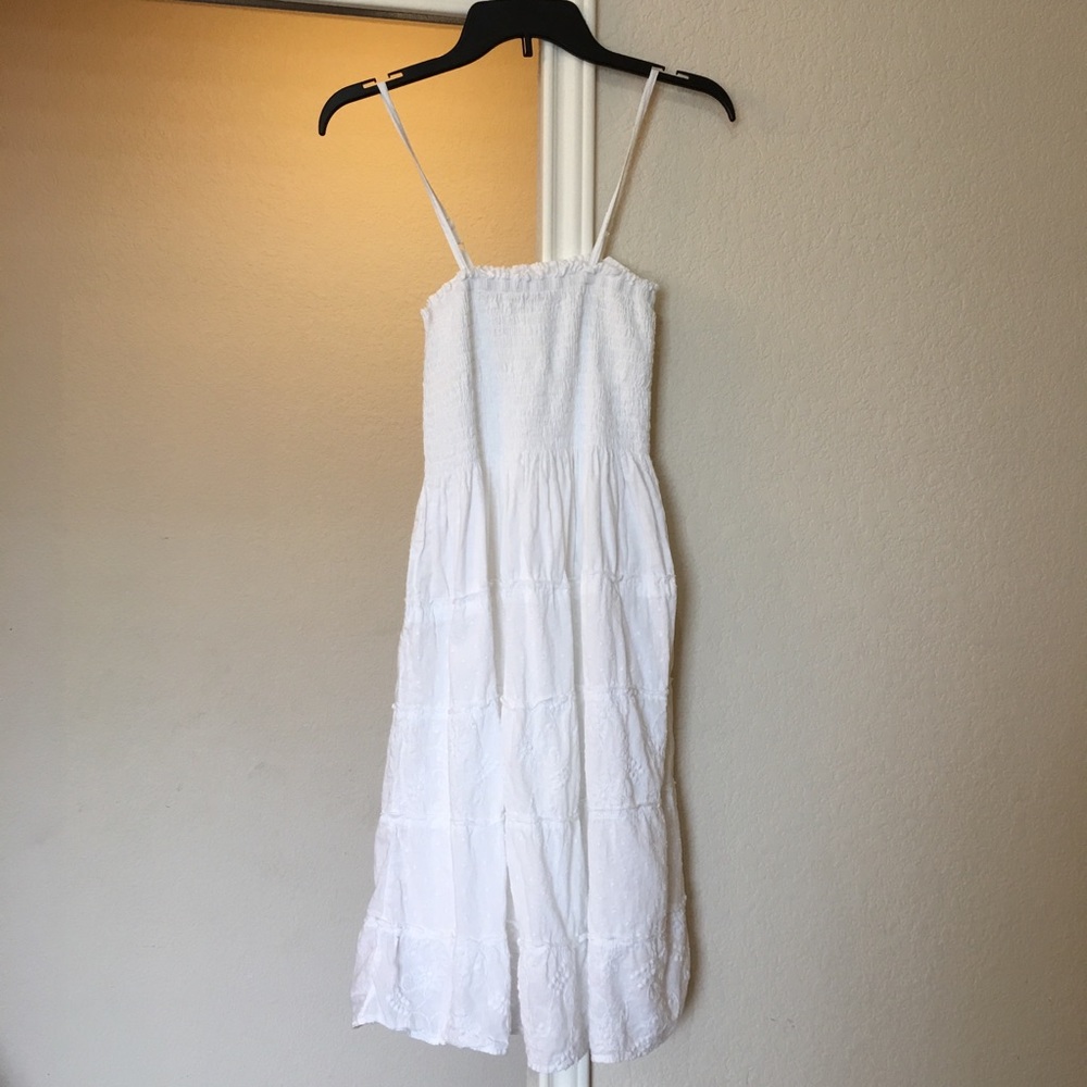 White long cotton dress